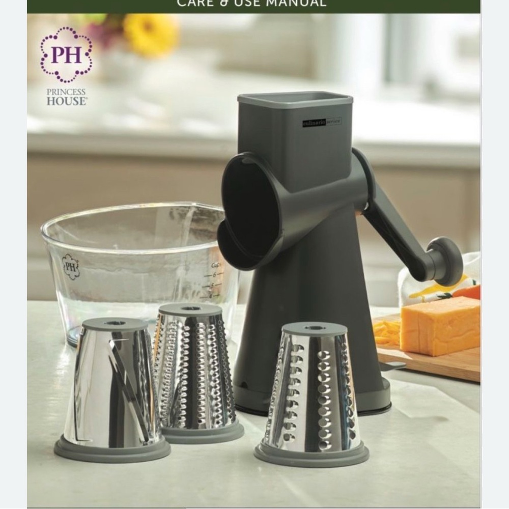 Princess House Black Manual Food Processor